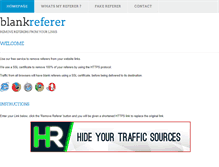 Tablet Screenshot of blankreferer.com